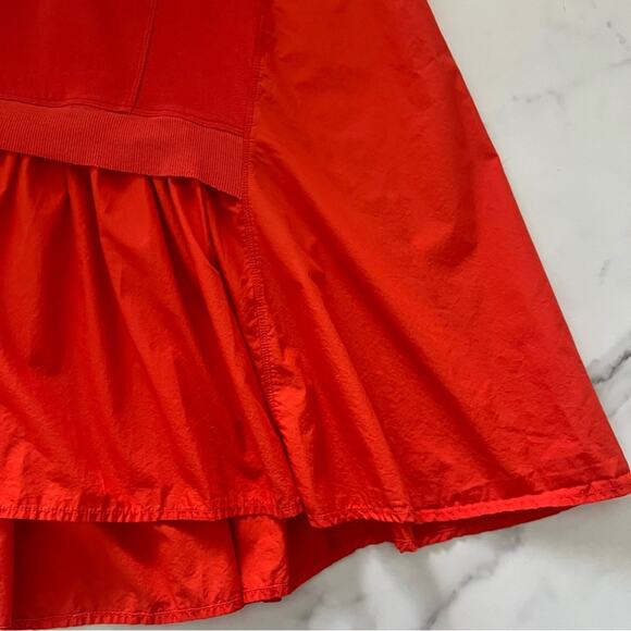 Daily Practice Anthro Offsides Mini Dress in Bright Red oversized preppy size M - Picture 9 of 10